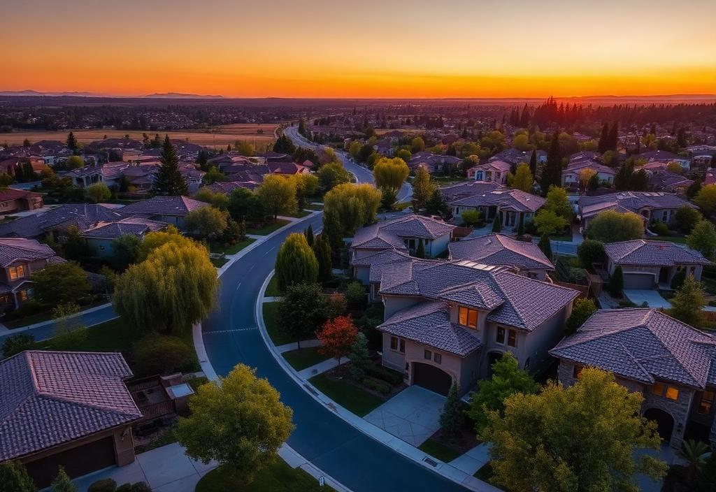 Roseville, a luxury neighborhood in Placer County, California